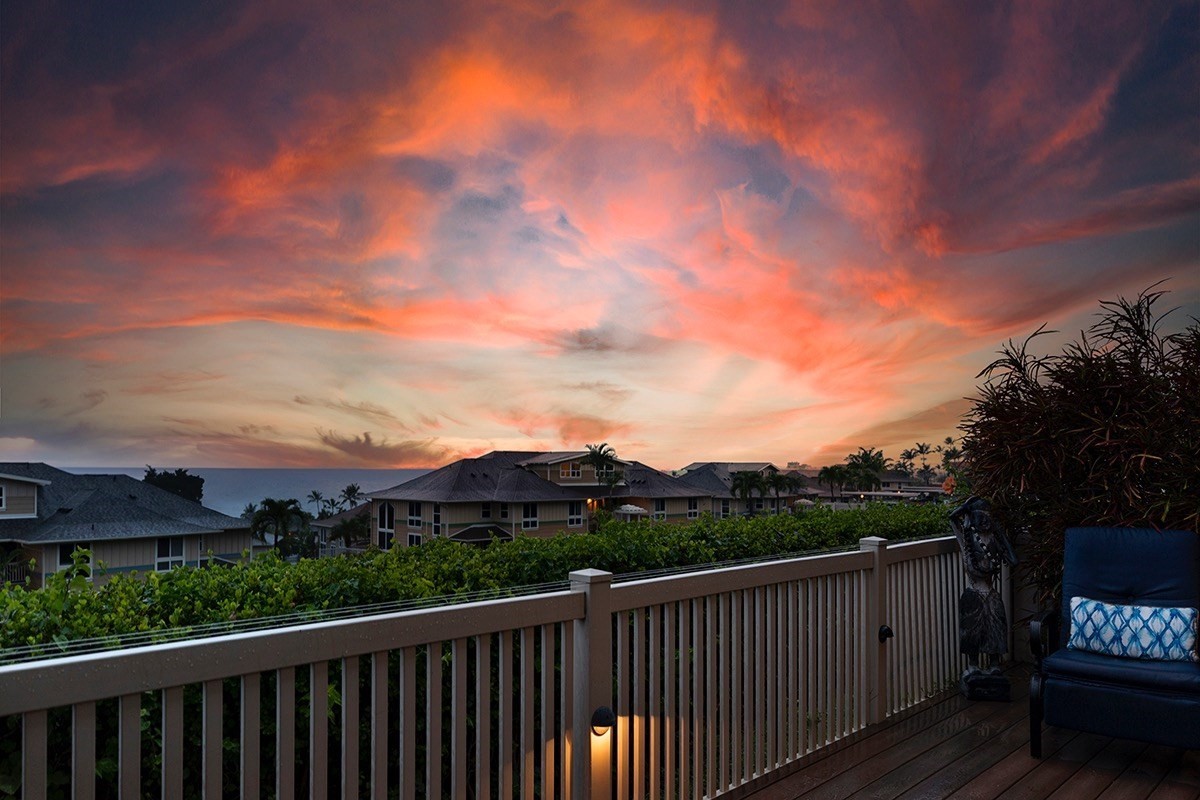 Sunset view from lanai